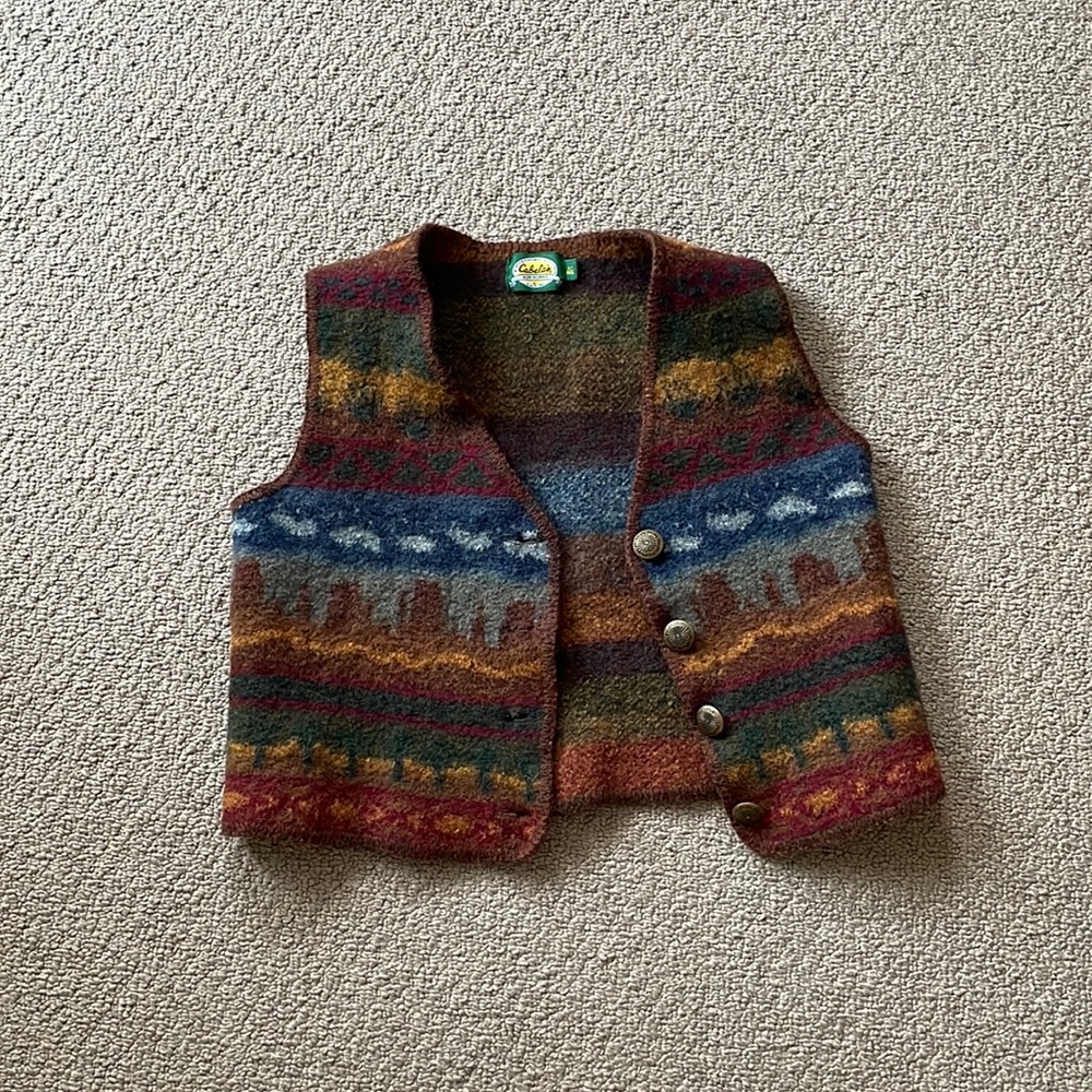 Vintage southwestern desert vest cabelas